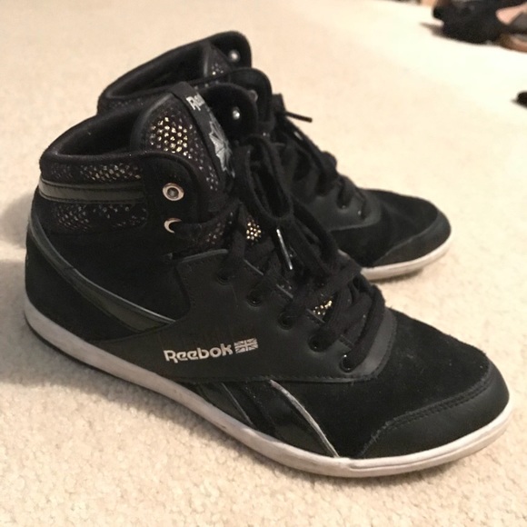 reebok black and gold